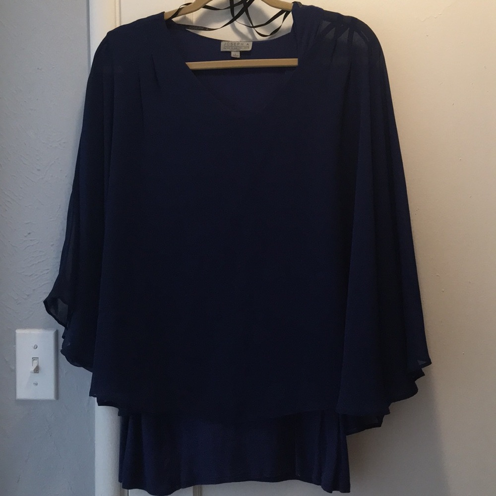 Blouse - dark navy blue, flowwy all-season - Picture 1 of 3